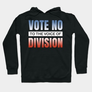 Vote no to the voice of division - USA Hoodie